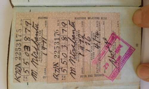 Pass Book (Dompas) Apartheid Policing Era