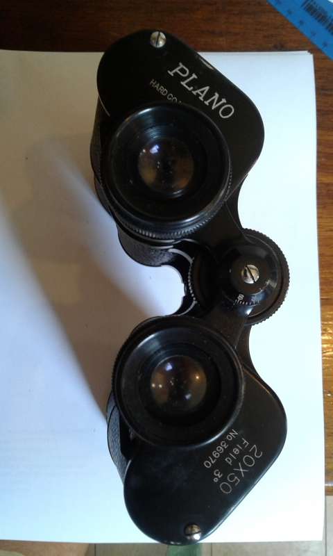 BINOCULARS - ZENITH PLANO COATED OPTICS 20X50 FIELD 3'