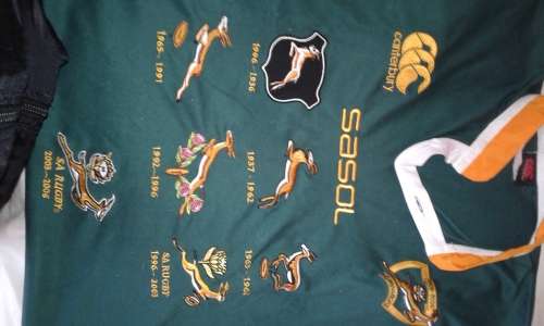 Limited Edition Springbok Jersey. 100 Years