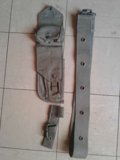 SA Prison Service web belt browns and 9mm holster