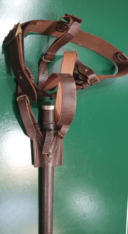 Sword with leather belt