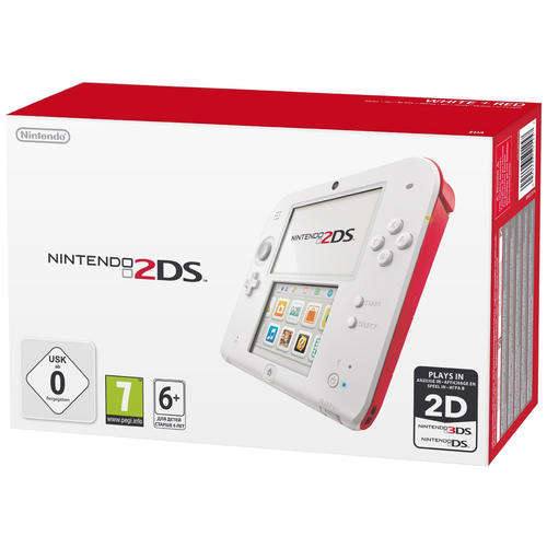 Nintendo 2DS Console White & Red (2DS)