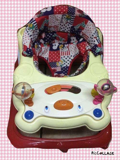 Baby walking ring - red