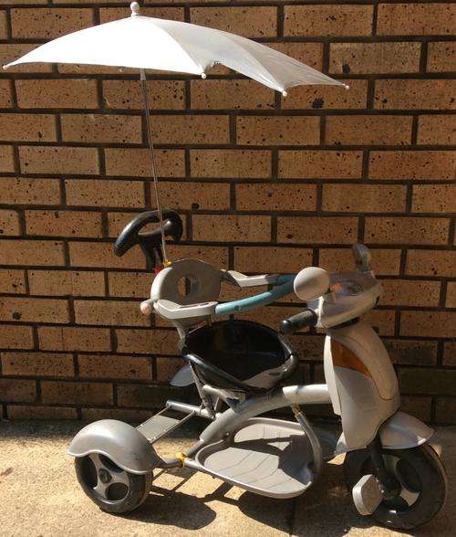 Children Push Tricycle