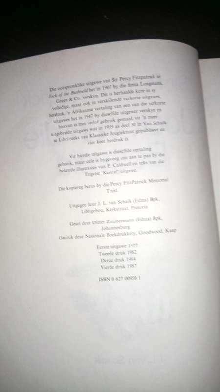 Jock of the Bushveld, Jock van die Bosveld, Midsummer Night's dream, Fieldguide to the birds of SA