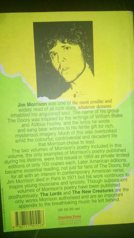 Jim Morrison - No one here gets out alive and The Lords. The New Creatures