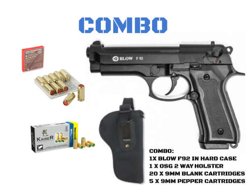 COMBO BLOW F92 9mm blank pepper pistol