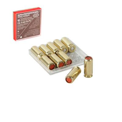 Retay Mod 92 9mm blank gun + 10 BLANK ROUNDS +2 PEPPERS+ holster