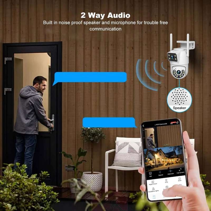 Gun Ball Linkage WiFi Dual Camera