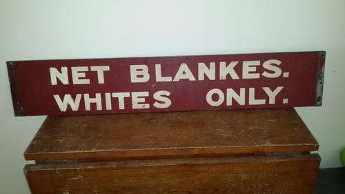 Apartheid era "Whites only/ Non whites only reversible sign board