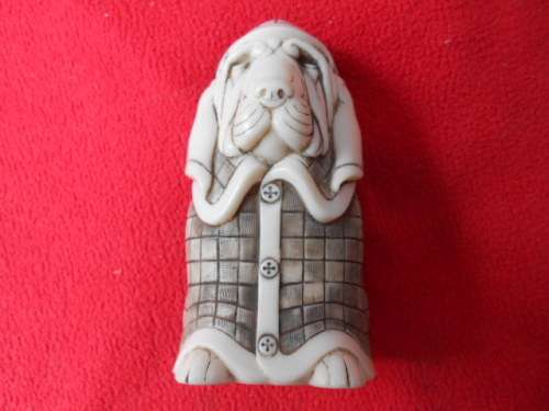 Collectable "Sherlock Holmes" figurine by John Biccard.  Crushed marble. Heavy.