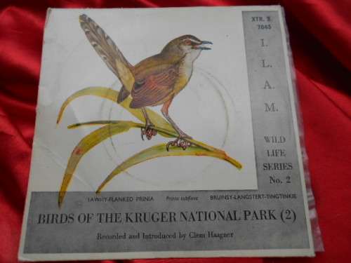 7" single vinyl record of Birds of the Kruger National Park (2) Xtr. 2 Wildlife Series No. 2 45rpm