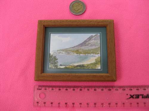 Dolls House sized, miniature picture.  Simonstown.