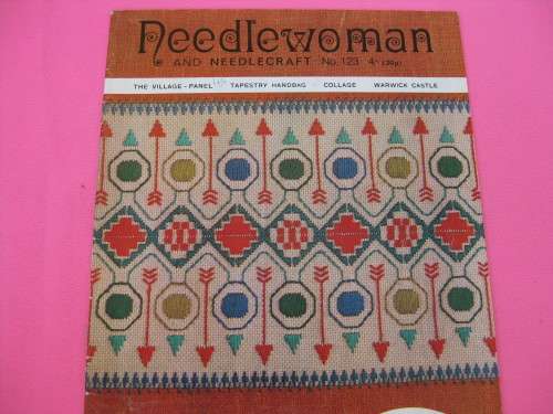 "Needlewoman No. 123"  Soft cover.  Center pull-out pattern intact.