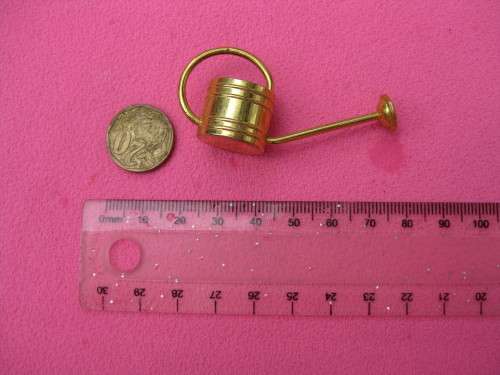 Printer's Tray/Doll's house miniature brass watering can