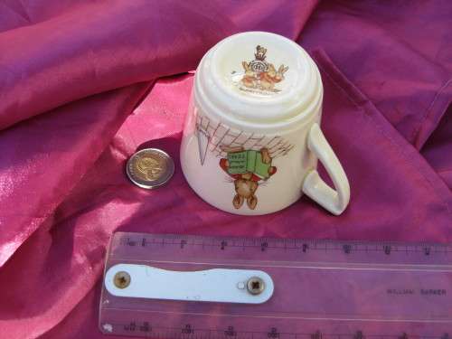 <1953. Bunnykins Royal Doulton cup only.  Signed by Barbara Vernon. No chips or cracks.