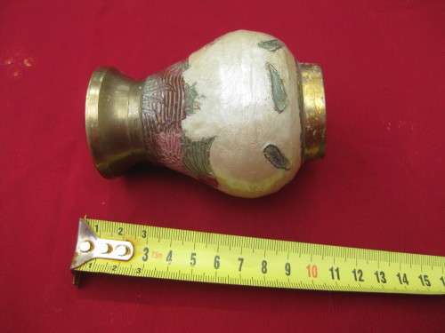 Small brass vase.