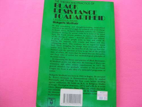 `Black Resistance to Apartheid`  Soft cover Mokgethi Molthabi