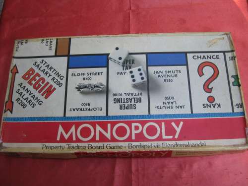 Monopoly game complete with all Title deeds, board, cards, tokens, dice, rules and money.