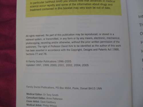 `Understanding Prostate Disorders`  Soft cover.  Professor David Kirk.  Family Doctor Series.