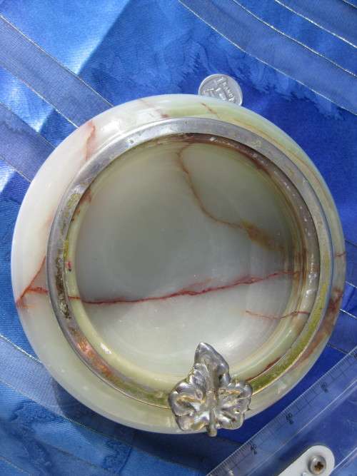 Onyx ashtray.