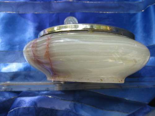 Onyx ashtray.