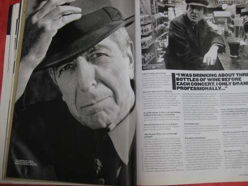 `Uncut Take 139` The Incredible return of Leonard Cohen.  Magazine December, 2008.
