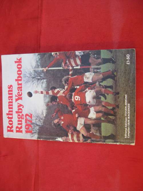 1972.  `Rothmans Rugby Yearbook 1972`  Soft cover