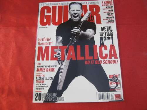 `Guitar` magazine  December, 2008.  Metallica.
