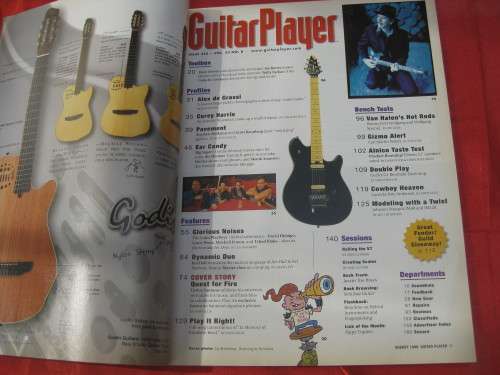 `Guitar Player` magazine August, 1999. Santana.