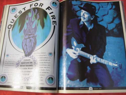 `Guitar Player` magazine August, 1999. Santana.