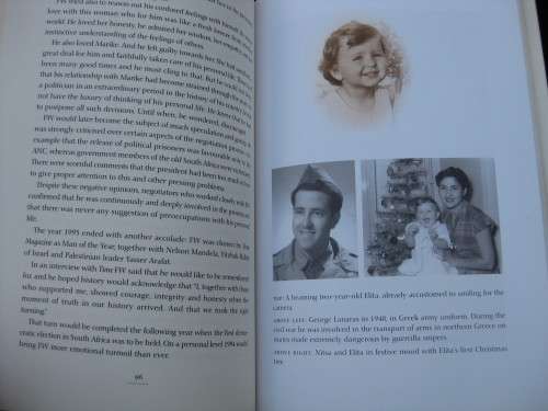 `Elita and her life with F.W. de Klerk`  Soft cover.