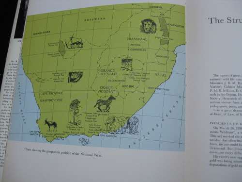 `The Kruger Park and other National Parks`  Hard cover.