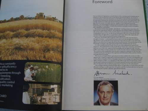 1989.  `Agriculture in South Africa` 4th Edition.  Hard cover.