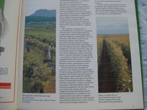 1989.  `Agriculture in South Africa` 4th Edition.  Hard cover.