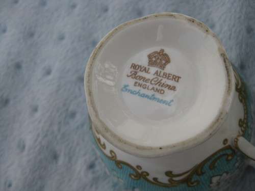 Royal Albert teacups.  Enchantment.  No chips or cracks.