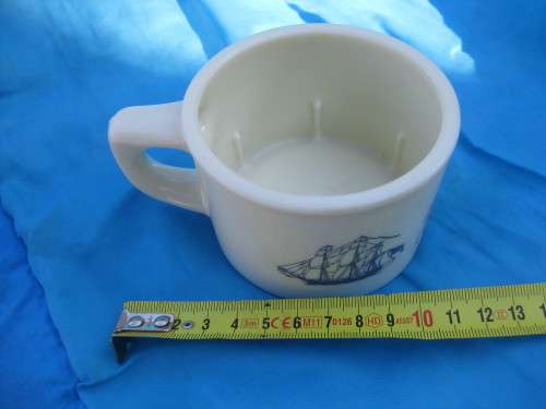 Retro `Old Spice` shaving mug.  Porcelain.