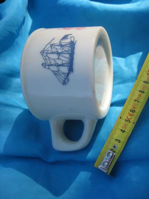 Retro `Old Spice` shaving mug.  Porcelain.