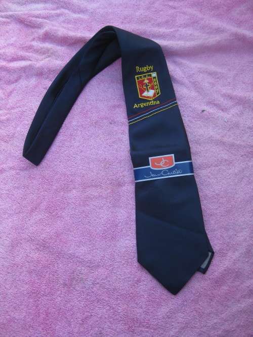 2007.  Argentina rugby tie.  Almost new.  Jean Cartier.   Made in Buenos Aires.