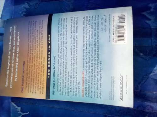 `Beyond Tuesday morning`    Two books in one.  Karen Kingsbury.  Soft cover.