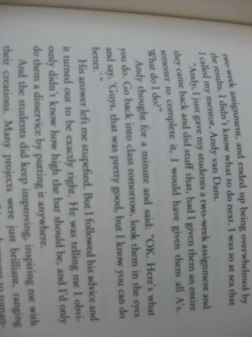 `The Last Lecture`  Randy Pausch.  Hard cover.