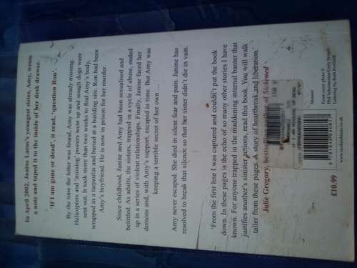 `If I`m missing or dead`  Janine Latus.  Soft cover.