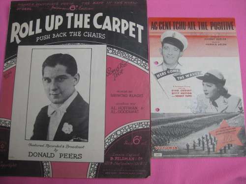`Roll up the Carpet, Ac-cent-tchu-ate the Positive`  Sheet music.