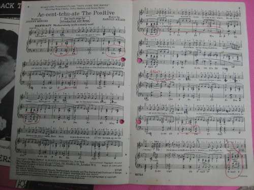 `Roll up the Carpet, Ac-cent-tchu-ate the Positive`  Sheet music.