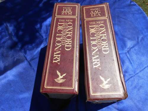 1976  `The New Oxford Dictionary`  2 Volumes. Hard cover.