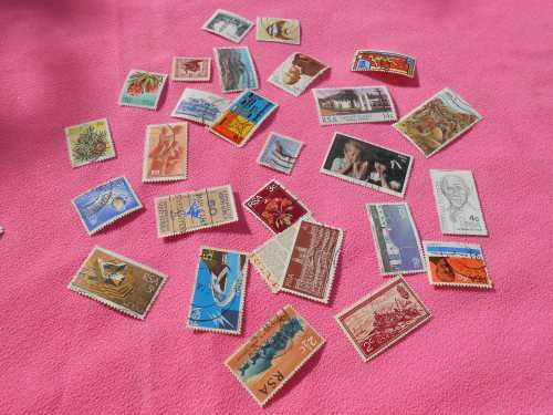 South African stamps.  200 stamps.