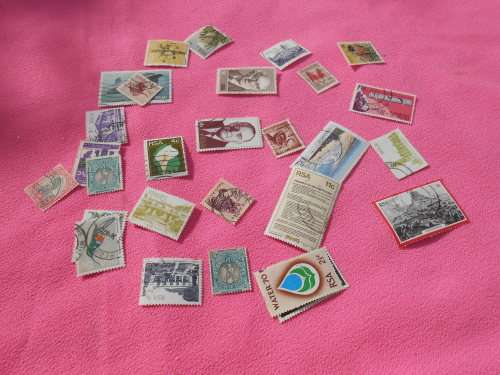 South African stamps.  200 stamps.