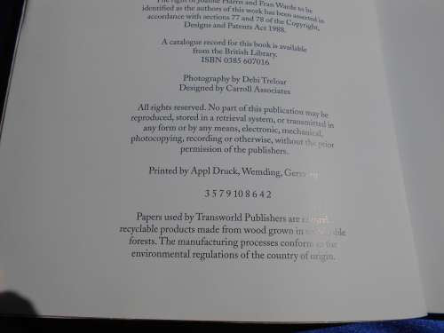 `The French Kitchen` A Cookbook.  Joanne Harris & Fran Warde.  Soft cover.
