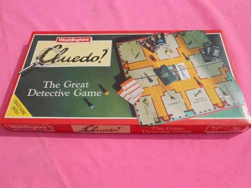 Cluedo The Great Detective Game.  Tweeralige Reels.  Waddingtons.  8-Adult.  Players 2-6.