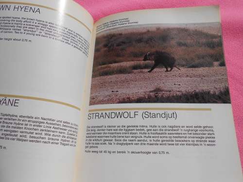 `Animals of Etosha/Die Tiere in Etoscha/Diere van Etosha`  Soft cover.